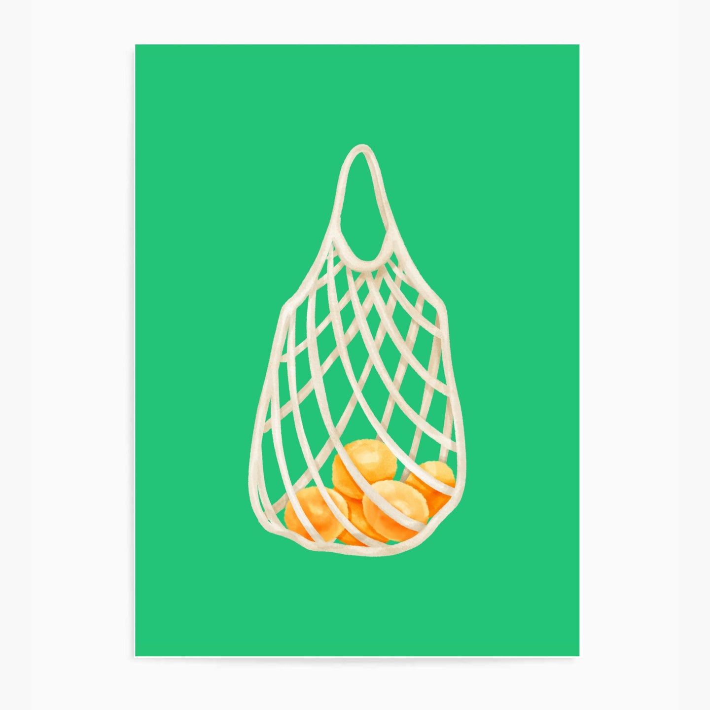 Shopping Bag Green | Wall Art