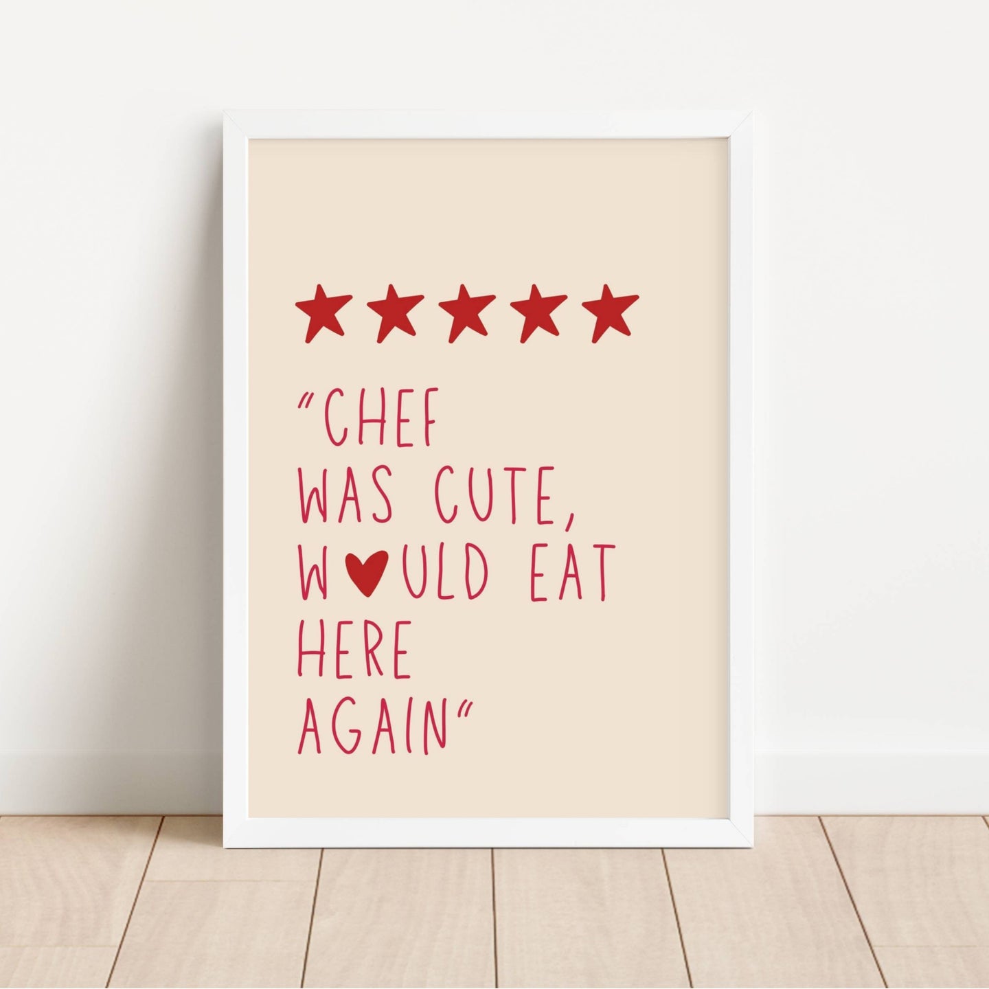 Chef Was Cute Would Eat Here Again | Art Print