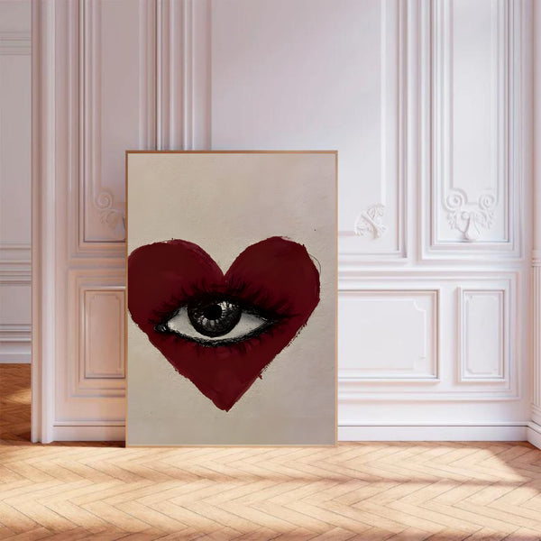Moody Heart Eye | Wall Art Print