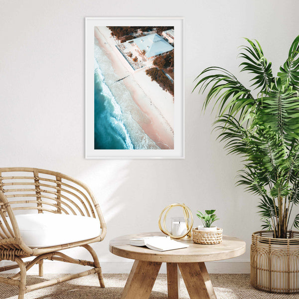 Beach House Aerial View | Art Print