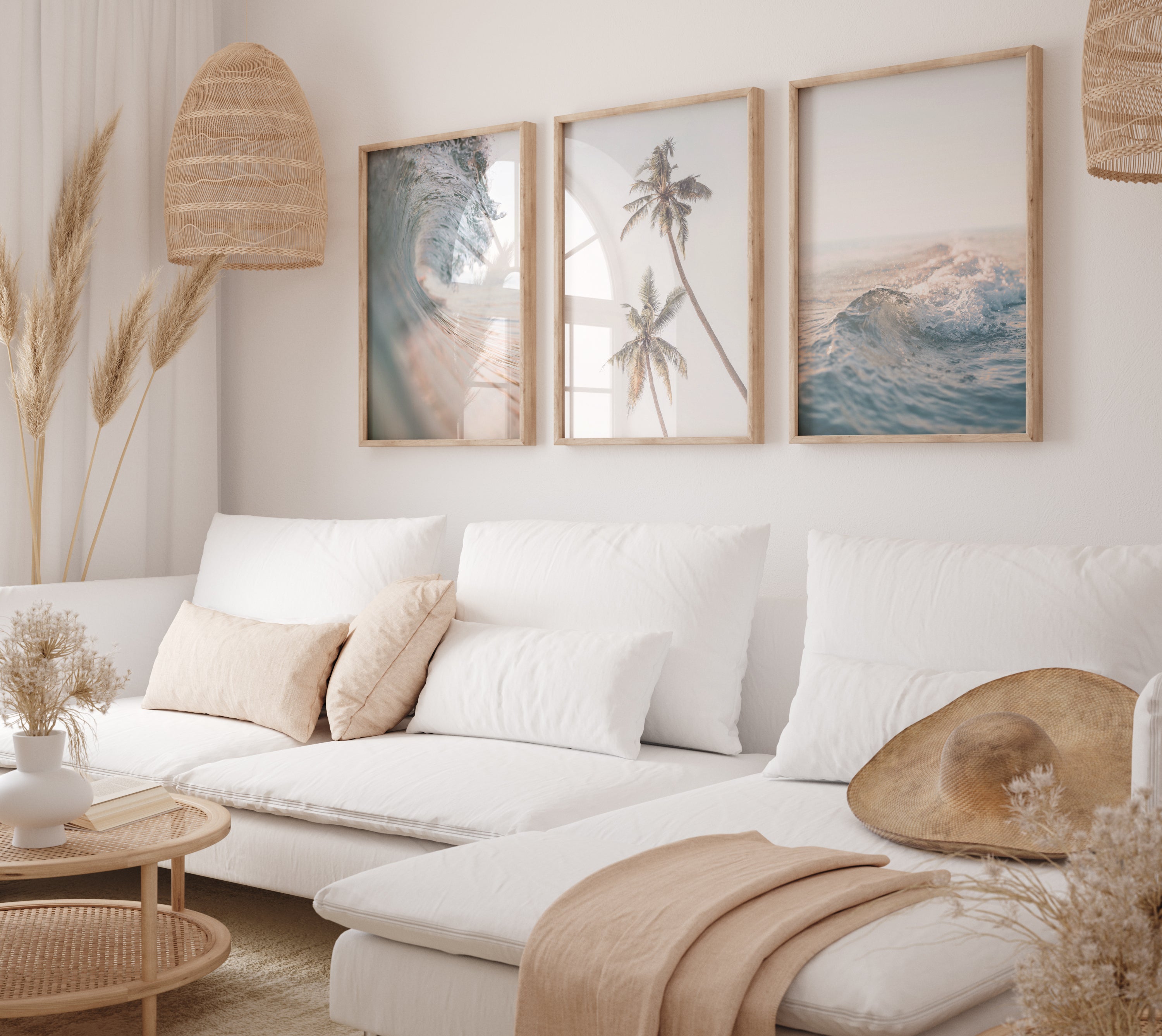 Coastal Vibes IV Set of 3 | Gallery Wall Art