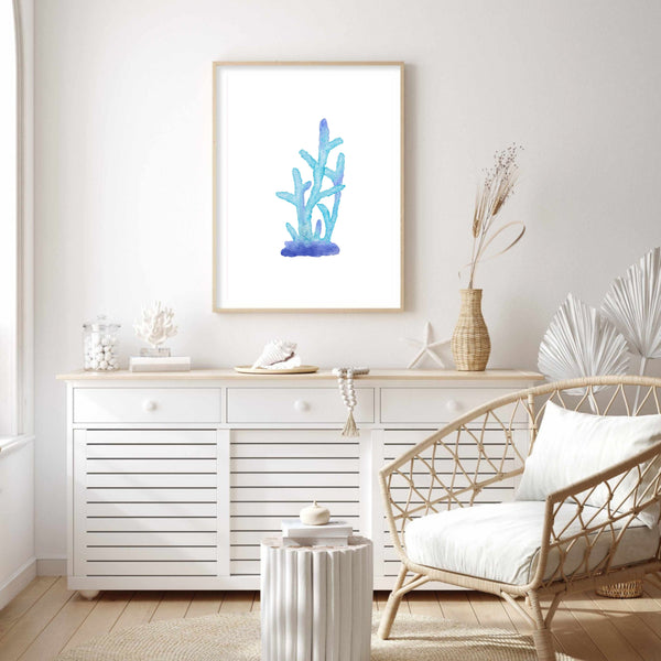 Coral Blue | Wall Art