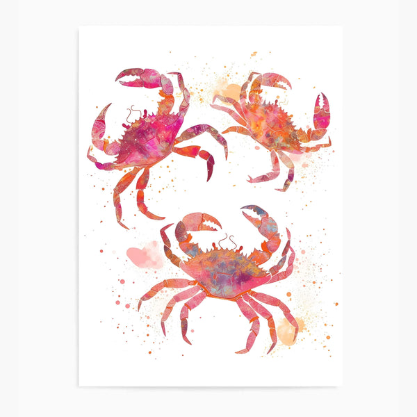 Colourful Crabs | Wall Art