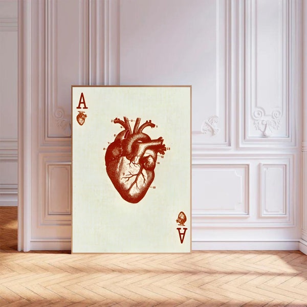 Heart Ace Card | Wall Art Print