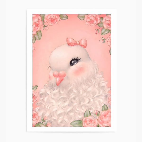 Coquette Vintage Bird | Wall Art Print