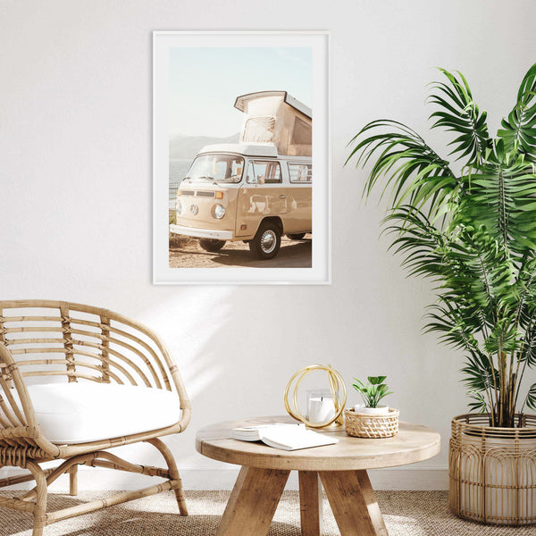 Coastal Kombi Van | Art Print