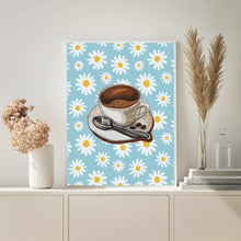 Load image into Gallery viewer, Coffee &amp; Daisies | Wall Art
