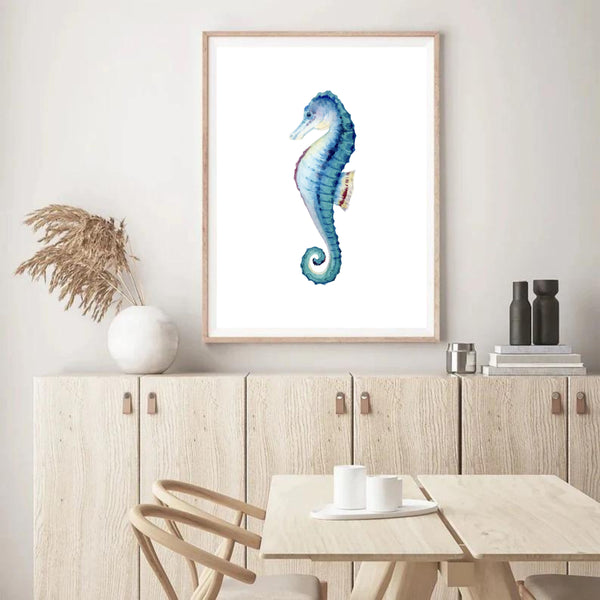 Seahorse Blue II | Wall Art