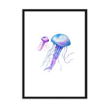 Load image into Gallery viewer, Jellyfish Blue &amp; Purple | Wall Art
