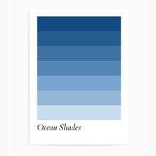 Load image into Gallery viewer, Ocean Shades Blue Colour Swatch | Wall Art
