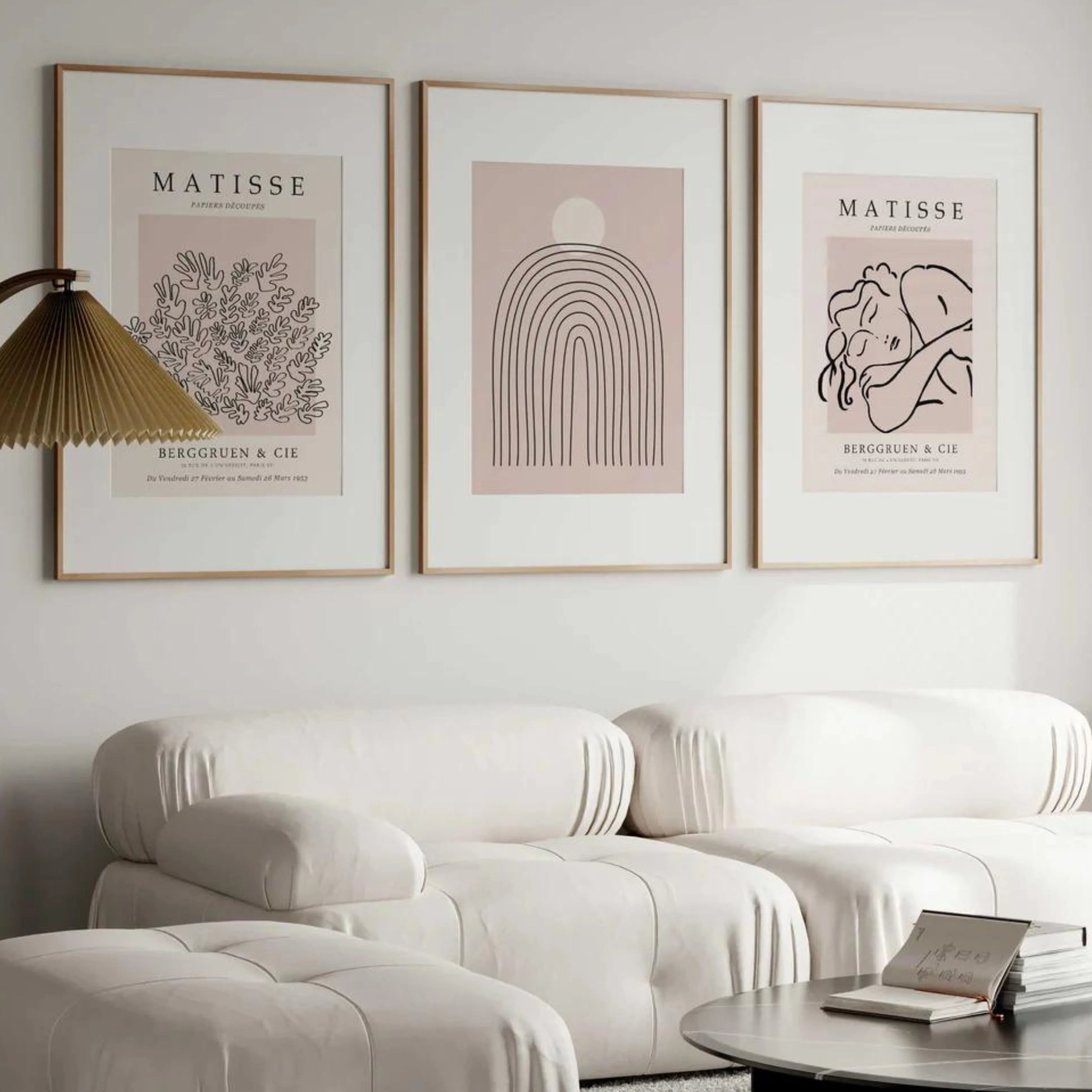 Matisse Pink Set of 3 | Gallery Wall Art