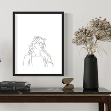 Load image into Gallery viewer, Line Art Girl IV | Art Print
