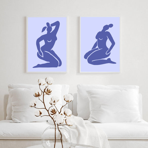 Matisse Double Blue Set of 2 | Gallery Wall