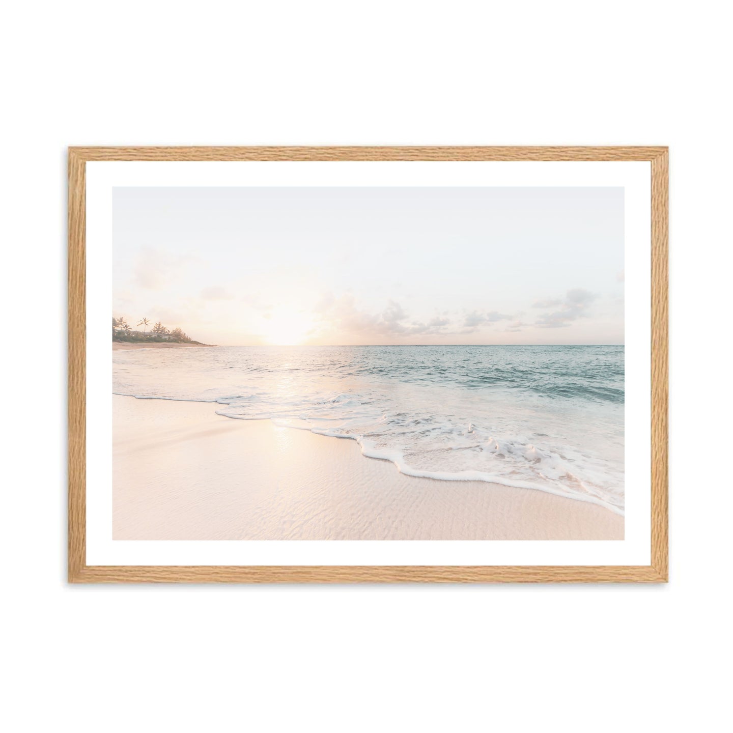 Pastel Ocean Landscape | Framed Print