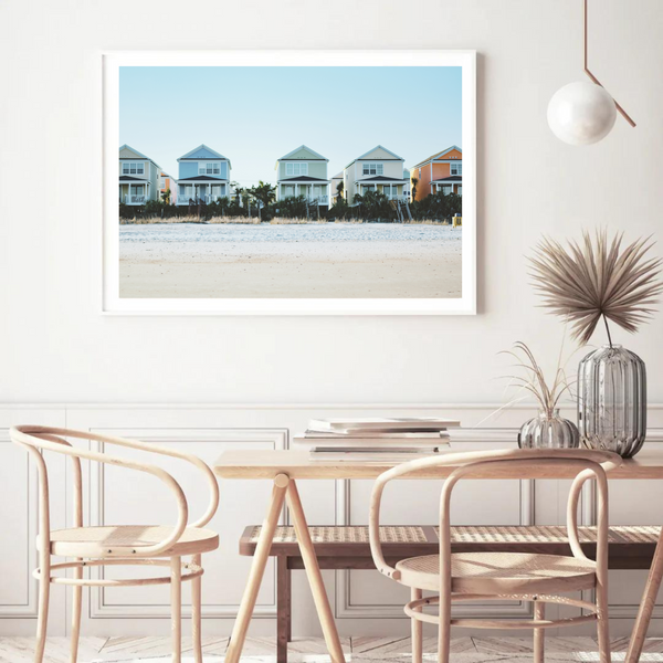 Beach House Landscape | Art Print