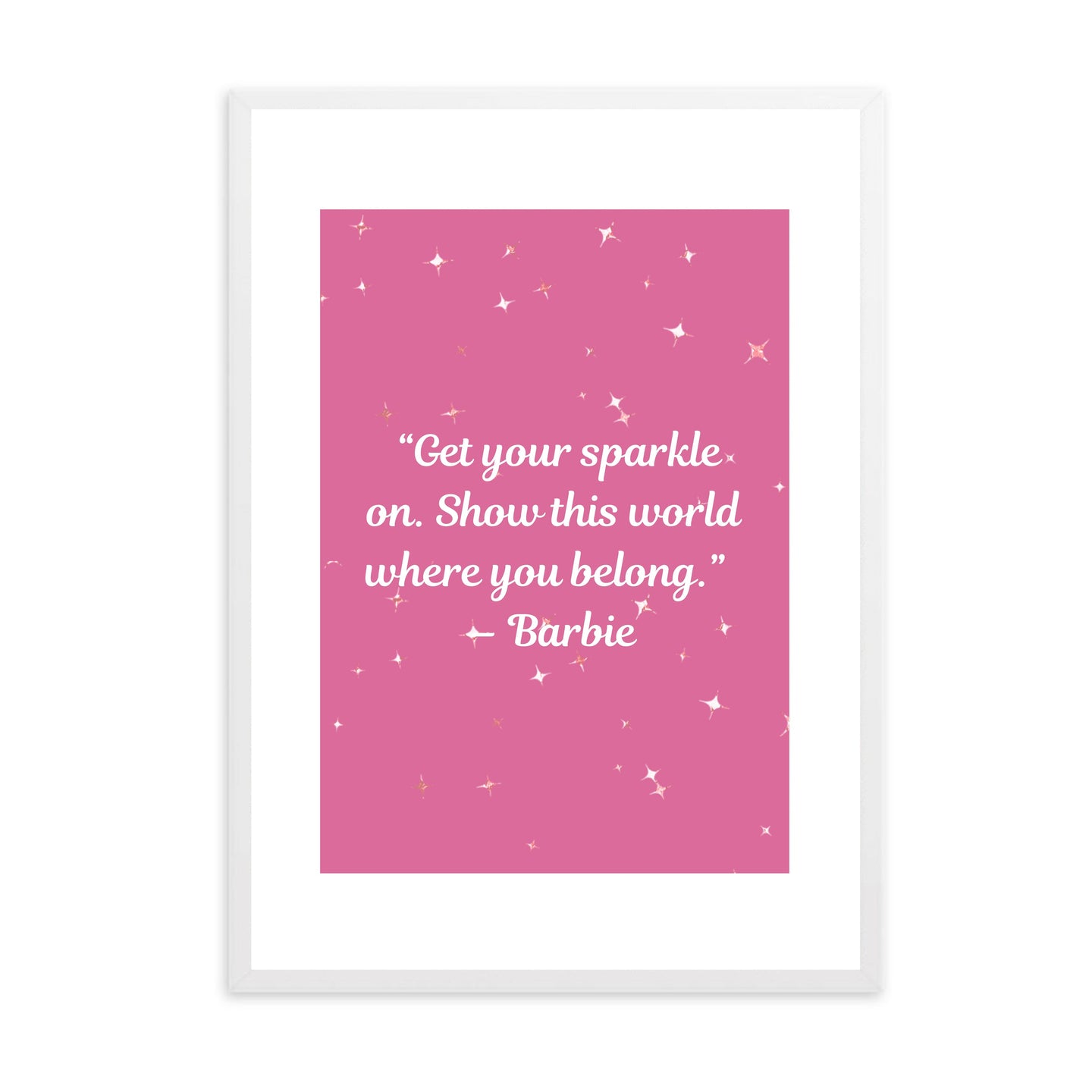 Get Your Sparkle On Barbie | Framed Print