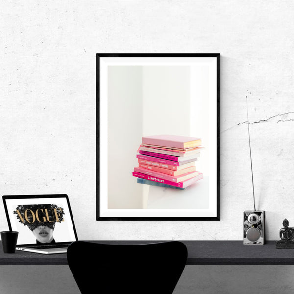 Pink Books | Framed Print