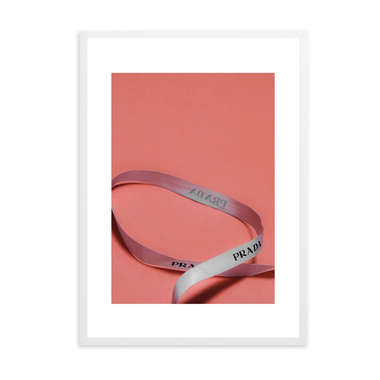Designer Ribbon Orange | Framed Print