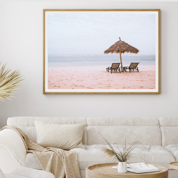 Beach Umbrella I Landscape | Art Print