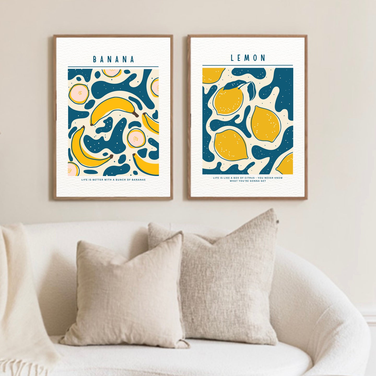 Banana & Lemon Set of 2