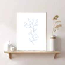 Load image into Gallery viewer, Matisse Flowers Blue &amp; White | Framed Print
