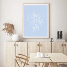 Load image into Gallery viewer, Matisse Flower Head Blue | Framed Print
