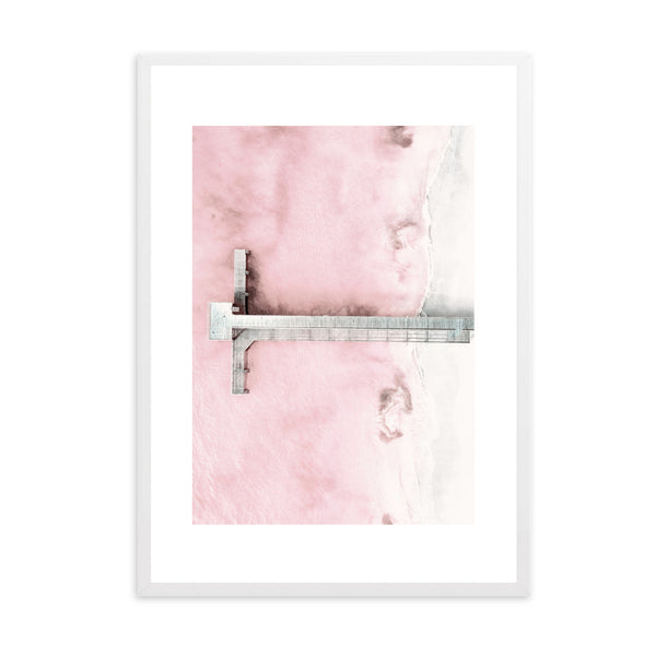 Pink Waters III | Framed Print