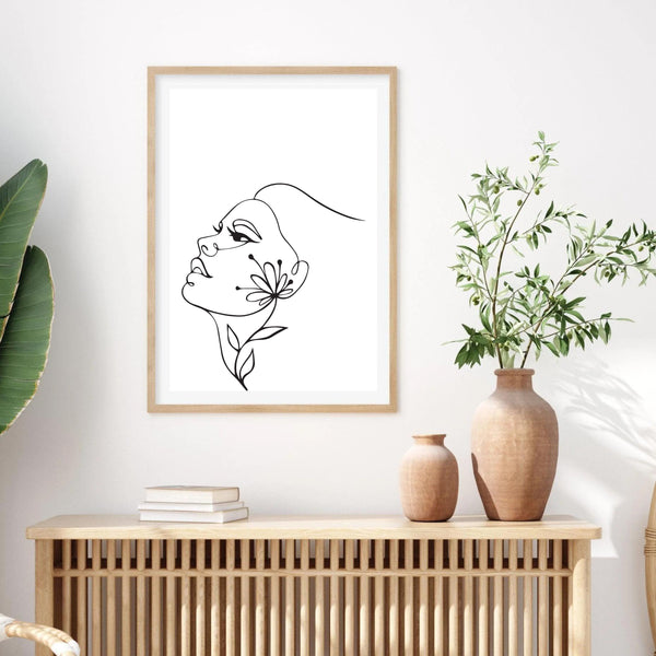 Line Art Girl VII | Art Print