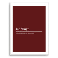 Load image into Gallery viewer, Marriage Definition
