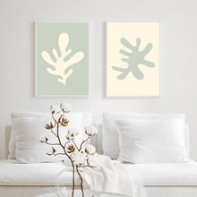 Load image into Gallery viewer, Matisse Sage &amp; Neutral Set of 2 | Gallery Wall
