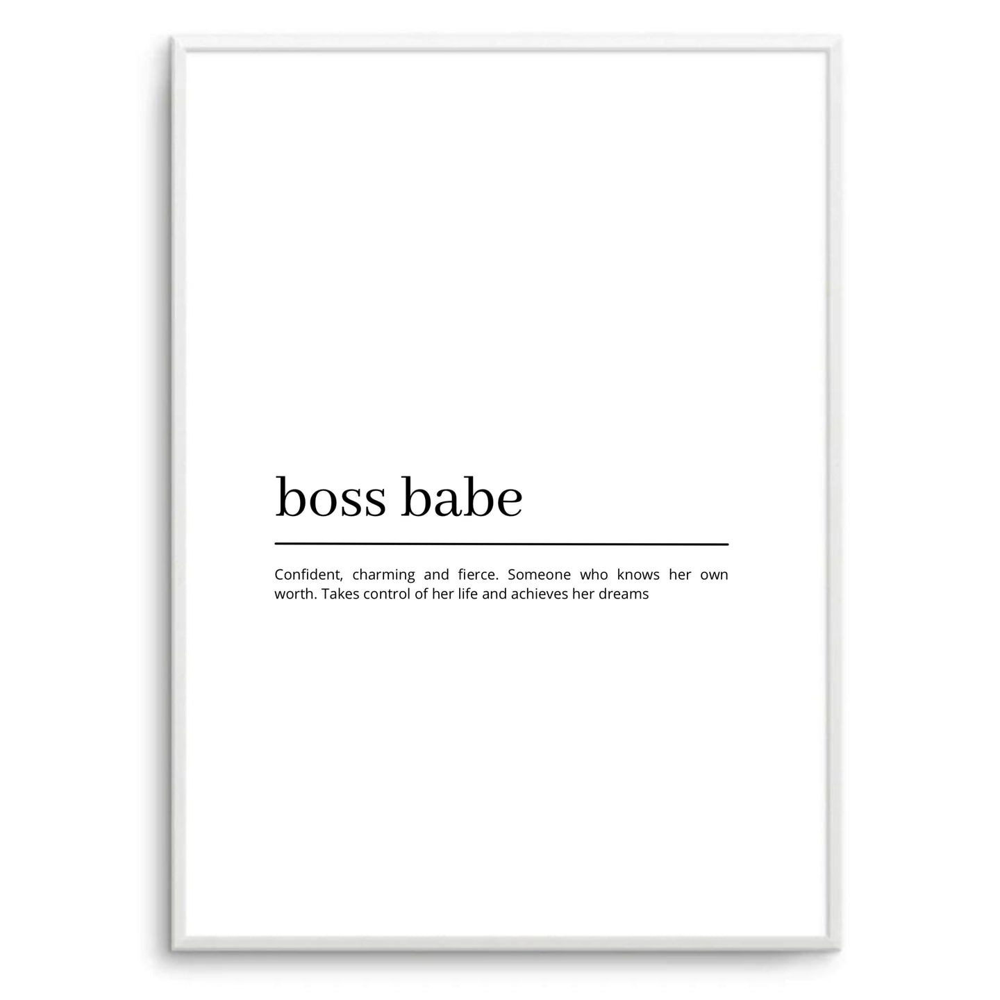 Boss Babe Definition (White)
