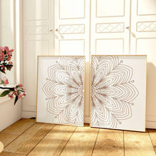 Load image into Gallery viewer, Mandala White Set of 2 | Gallery Wall
