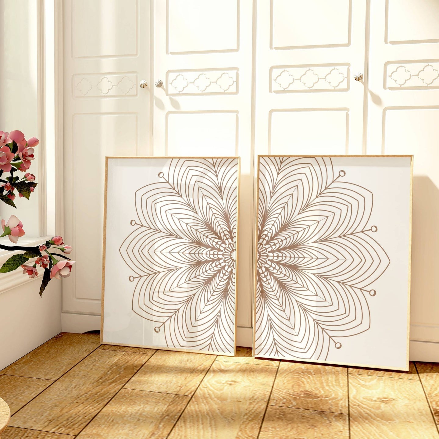 Mandala White Set of 2 | Gallery Wall