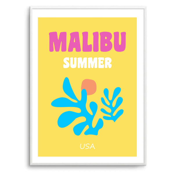 Malibu Summer Preppy Matisse | Art Print