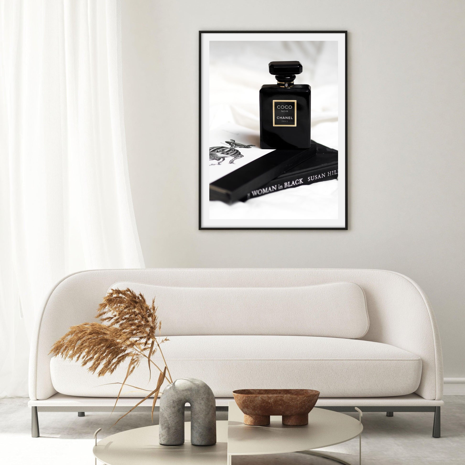 Black & White Perfume Art Print Soul Studio