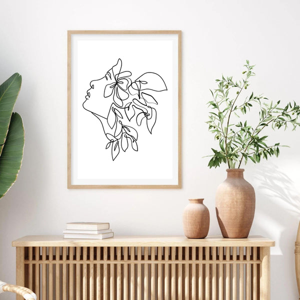 Line Art Flowerhead I | Art Print