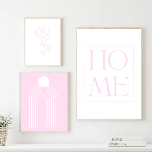 Matisse Flowers Pink & White | Framed Print