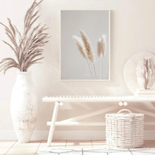 Load image into Gallery viewer, Neutral Aesthetic Pampas | Framed Print
