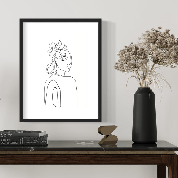 Line Art Flowerhead III | Art Print