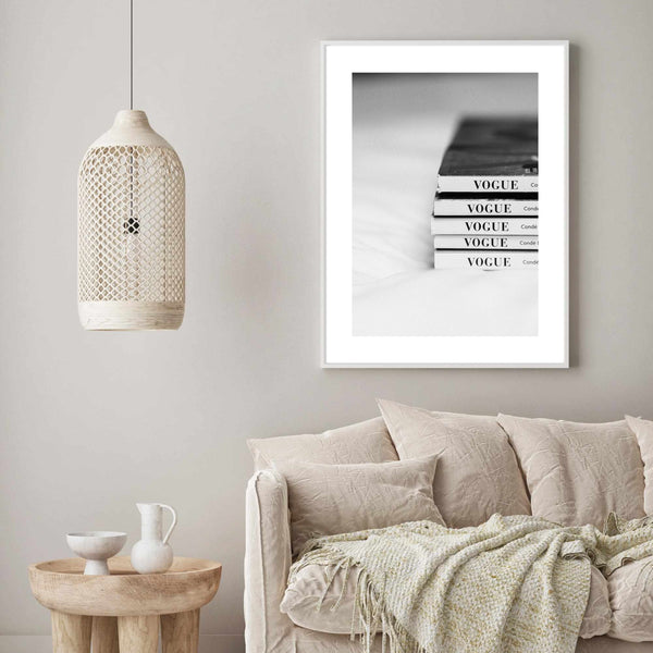 Black & White Books | Art Print