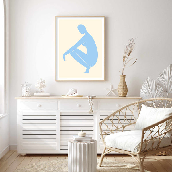 Matisse Body Lemon & Blue I | Art Print