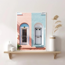 Load image into Gallery viewer, European Pastel Doors | Art Print
