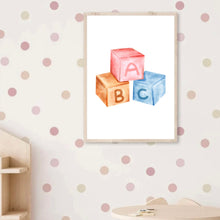 Load image into Gallery viewer, ABC Blocks | Art Print
