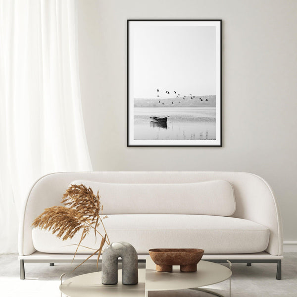 Black & White Dingy | Art Print