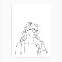 Load image into Gallery viewer, Line Art Girl IV | Art Print
