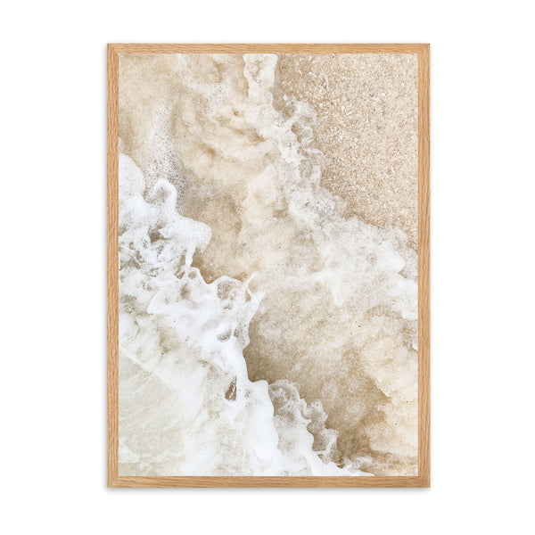 Coastal Neutral Beach | Framed Print