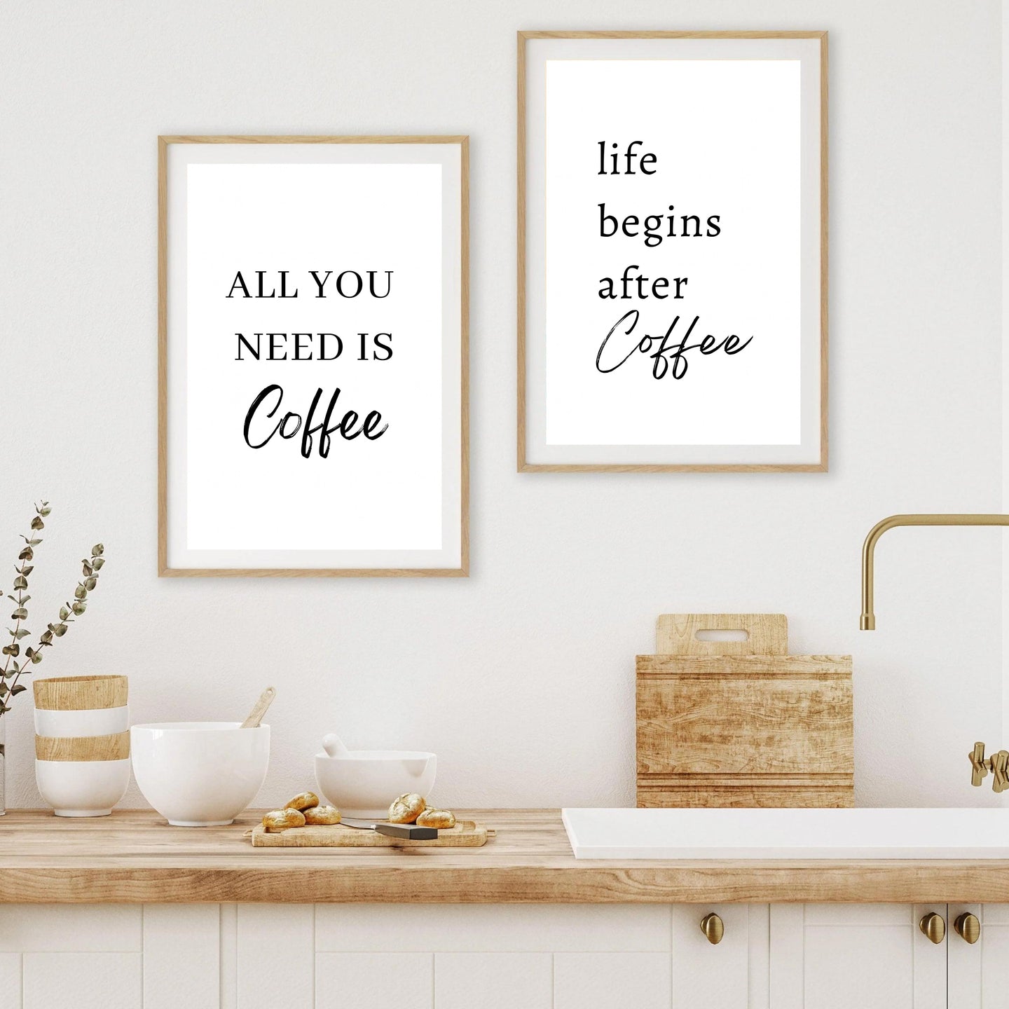 Coffee Needs Set of 2 | Gallery Wall