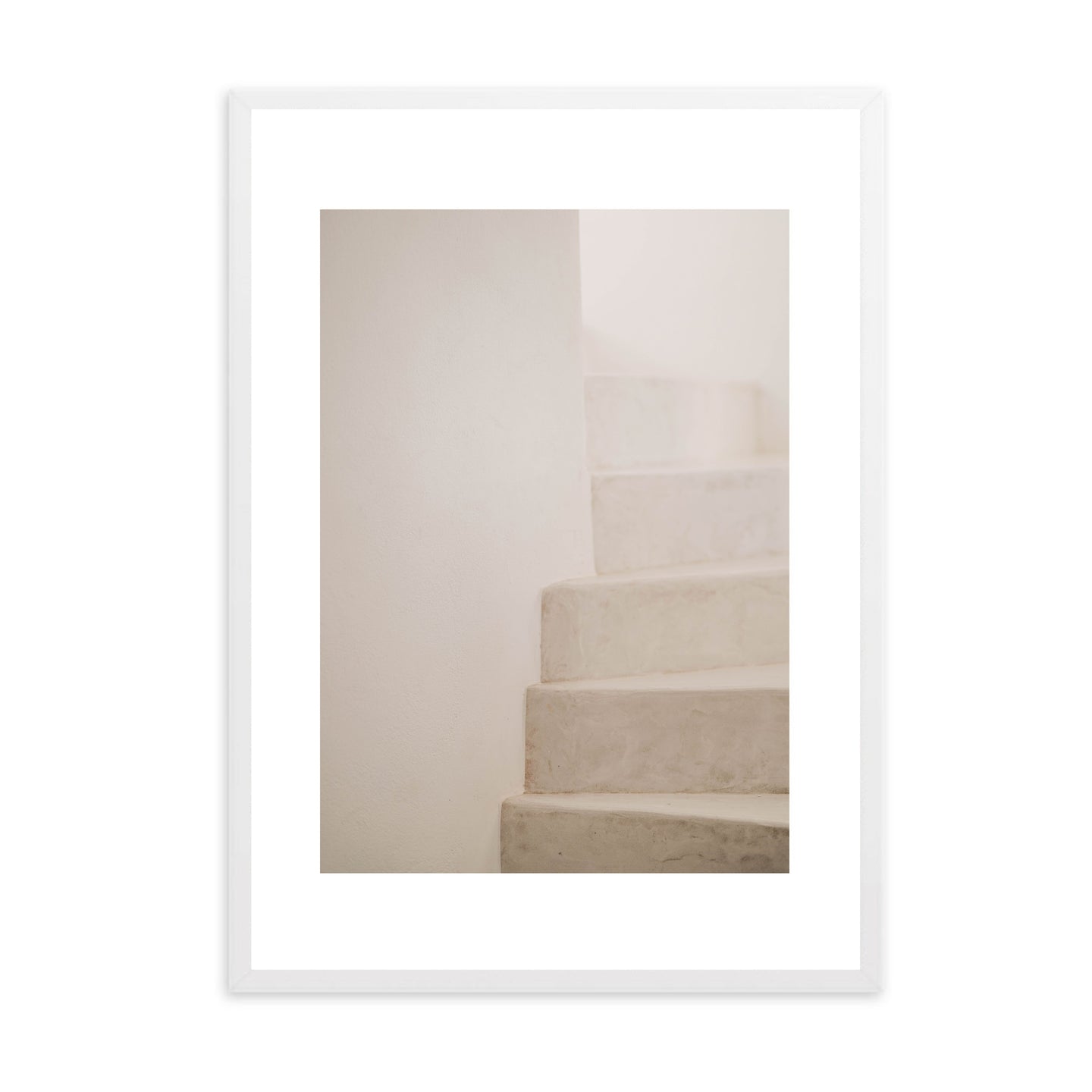 Neutral Aesthetic Stairs I | Framed Print