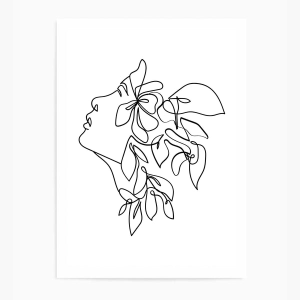 Line Art Flowerhead I | Art Print