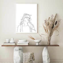 Load image into Gallery viewer, Line Art Girl IV | Art Print
